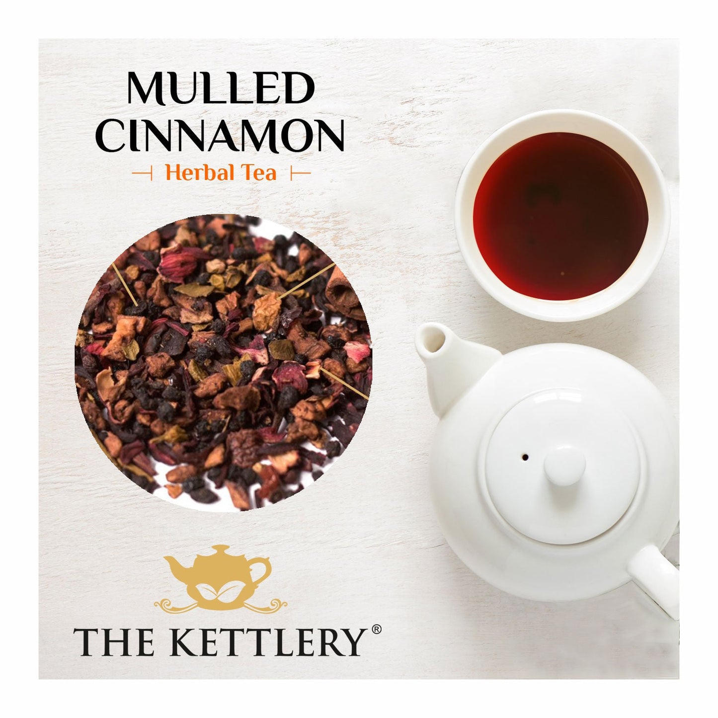 Mulled Cinnamon Herbal Fruit Tea in Tin-1