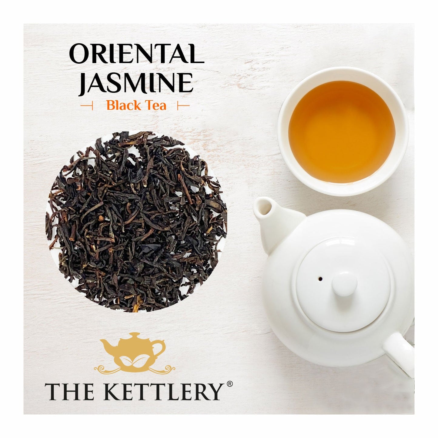 Oriental Jasmine Black Tea in Tin-1