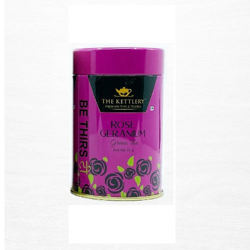 Rose Geranium Green Tea in Tin-0